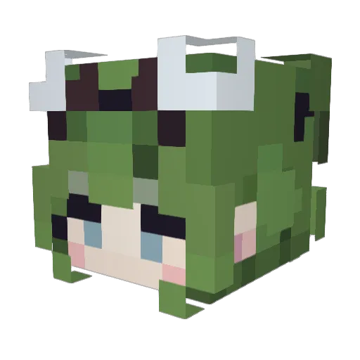 Molynsi Minecraft avatar head, 3D render