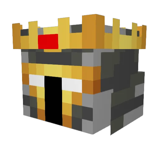 Molyumi Minecraft avatar head, 3D render