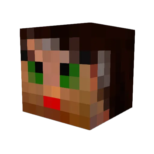 MomDigs Minecraft avatar head, 3D render