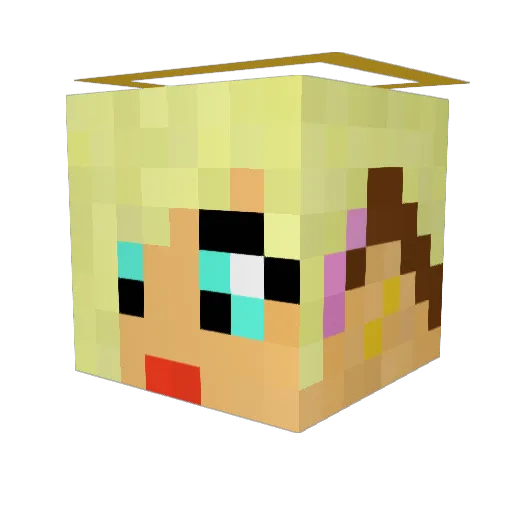 MomDivine Minecraft avatar head, 3D render