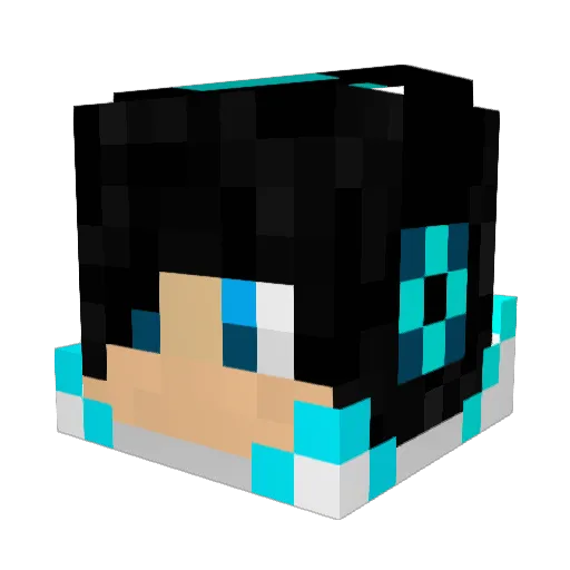 MomO_Hh Minecraft avatar head, 3D render