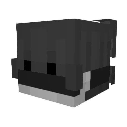 Momaaru Minecraft avatar head, 3D render