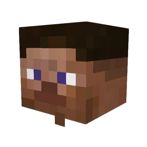 MomazosDiego Minecraft avatar head, 3D render