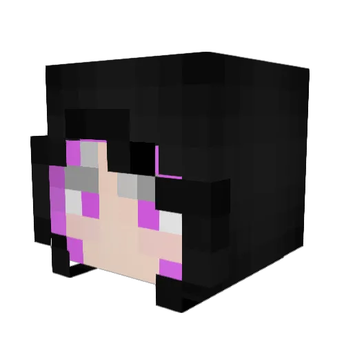 Moment_X Minecraft avatar head, 3D render