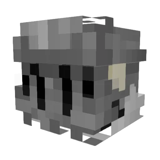 Momentai_ Minecraft avatar head, 3D render