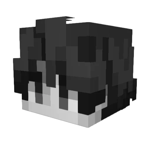 Momentatus Minecraft avatar head, 3D render