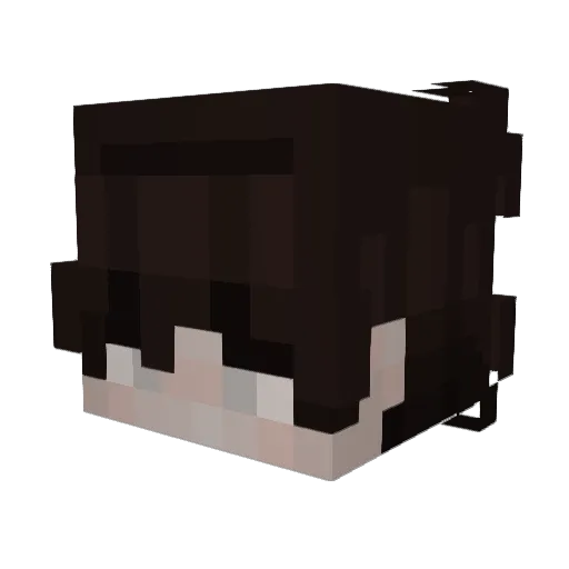 Momertic Minecraft avatar head, 3D render