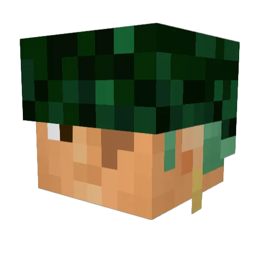 Momeytor Minecraft avatar head, 3D render