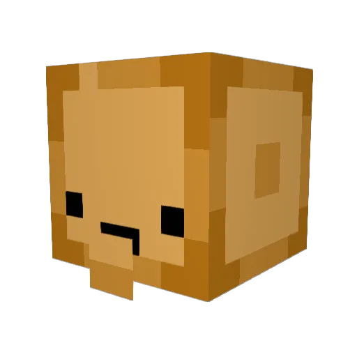 Momisto Minecraft avatar head, 3D render