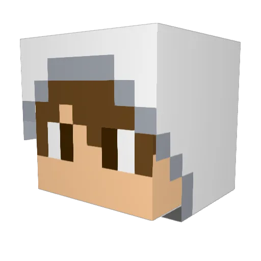 MommaCraft Minecraft avatar head, 3D render