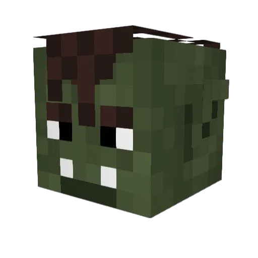 Mommas_boi Minecraft avatar head, 3D render