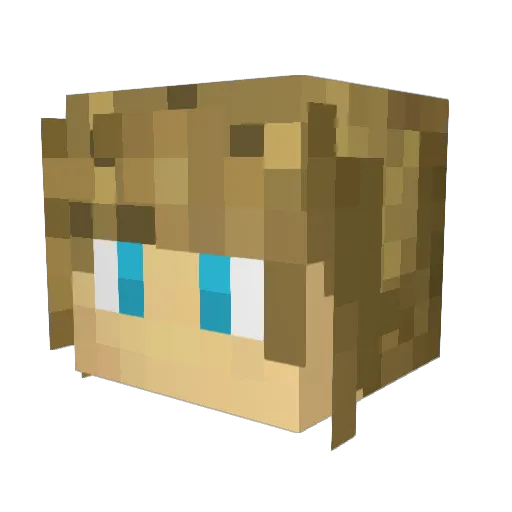 Momme_Mads Minecraft avatar head, 3D render