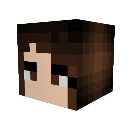 MommyAlyssa Minecraft avatar head, 3D render