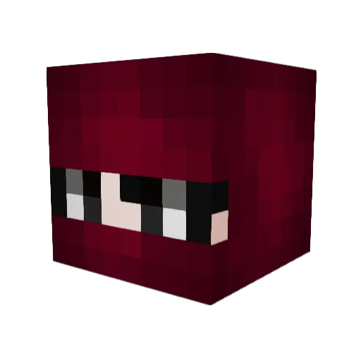 MommyHurricane Minecraft avatar head, 3D render