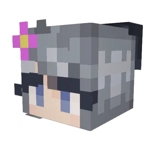 MommyKerry Minecraft avatar head, 3D render