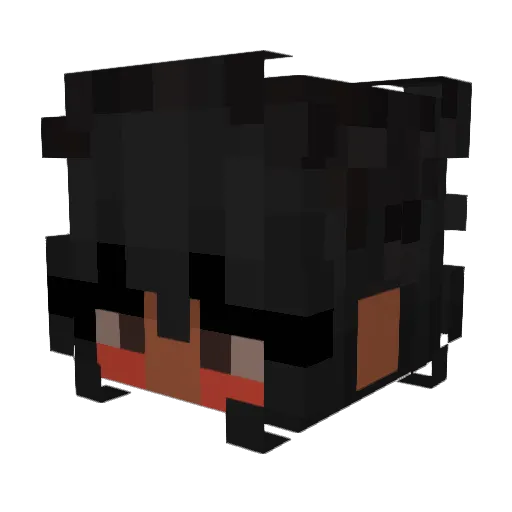 MommyLovers Minecraft avatar head, 3D render