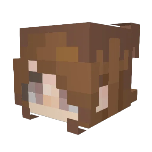 MommyPanda21 Minecraft avatar head, 3D render