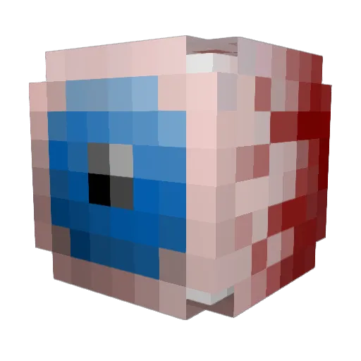 MommySativa Minecraft avatar head, 3D render