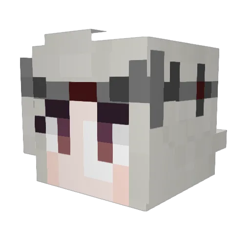 MommySelene Minecraft avatar head, 3D render