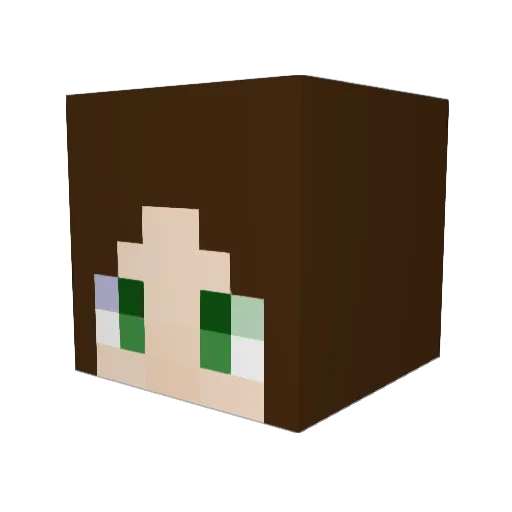MommyWare Minecraft avatar head, 3D render