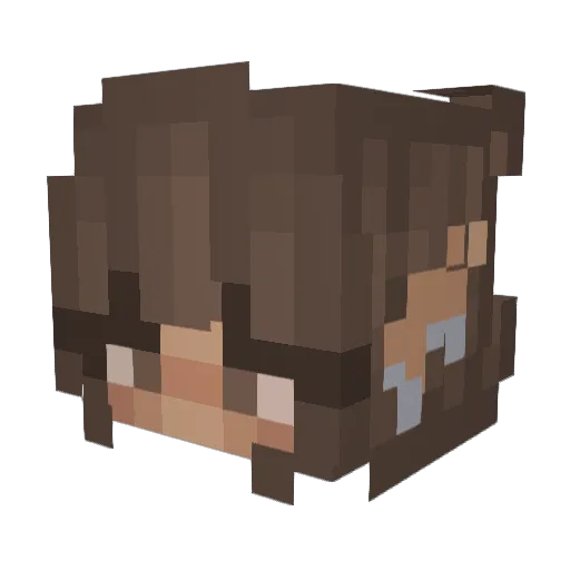 Mommy_MoMo Minecraft avatar head, 3D render