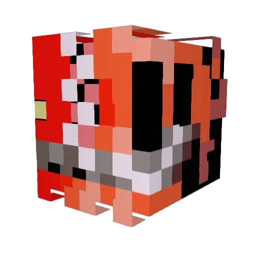 Mommyishatthebed Minecraft avatar head, 3D render