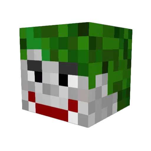 Momo1707 Minecraft avatar head, 3D render