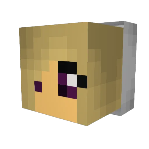 Momo212101 Minecraft avatar head, 3D render