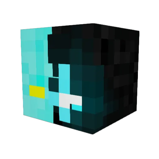 MomoCraftYT Minecraft avatar head, 3D render