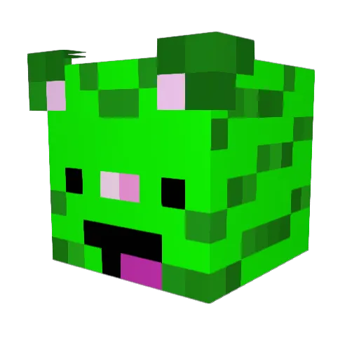 MomoDessert Minecraft avatar head, 3D render