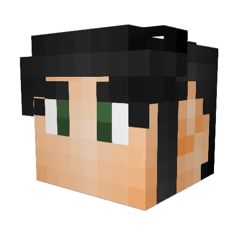 MomoFey Minecraft avatar head, 3D render