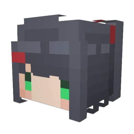 Momo_3232 Minecraft avatar head, 3D render