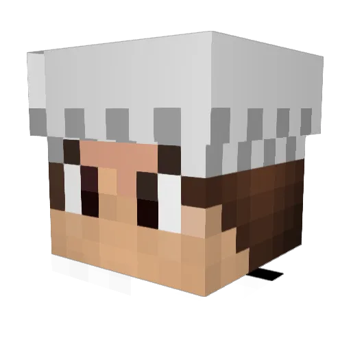 Momo_Lafrite Minecraft avatar head, 3D render