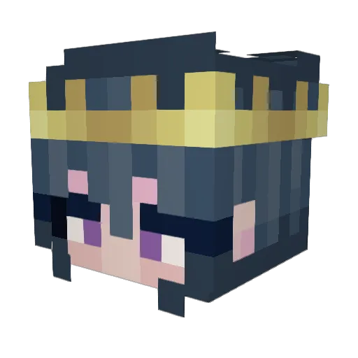 Momo_jpeg Minecraft avatar head, 3D render