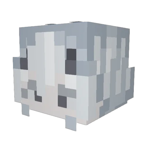 Momoch9 Minecraft avatar head, 3D render