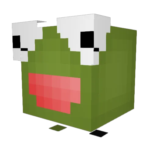 Momochaeng Minecraft avatar head, 3D render