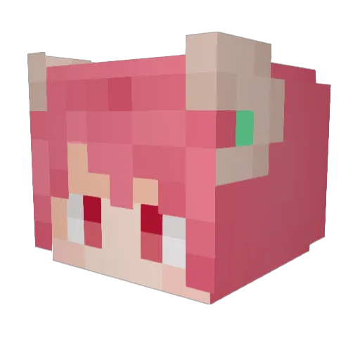Momodi_dzn Minecraft avatar head, 3D render