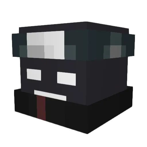 Momoko22 Minecraft avatar head, 3D render