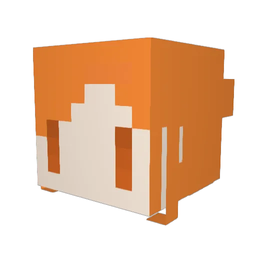 Momomo1233 Minecraft avatar head, 3D render