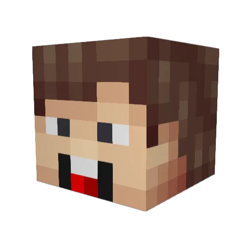 Momomolo125 Minecraft avatar head, 3D render