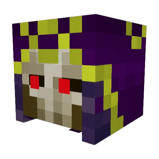 Momon_M Minecraft avatar head, 3D render