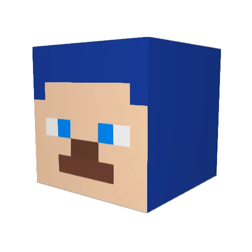 Momongaaa_Z Minecraft avatar head, 3D render