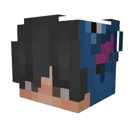 Momotaro99 Minecraft avatar head, 3D render