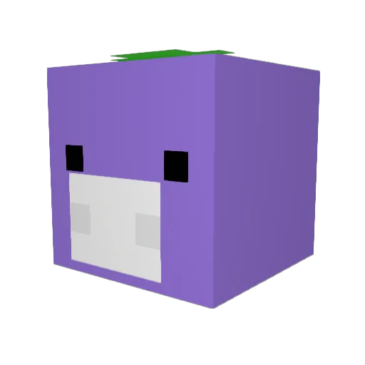 Momoxie07 Minecraft avatar head, 3D render