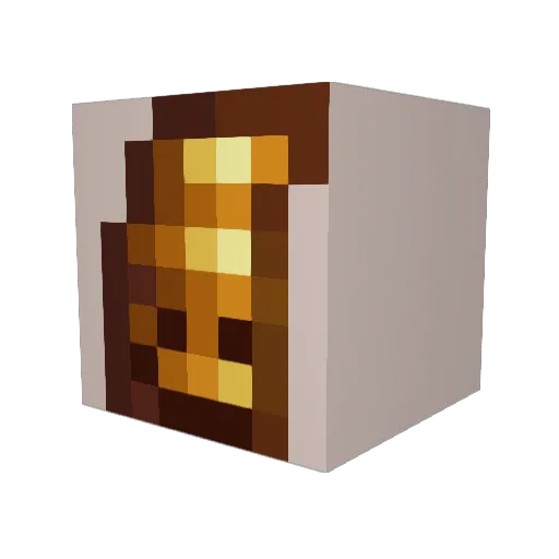 Mompis Minecraft avatar head, 3D render