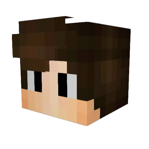 MomsenDE Minecraft avatar head, 3D render