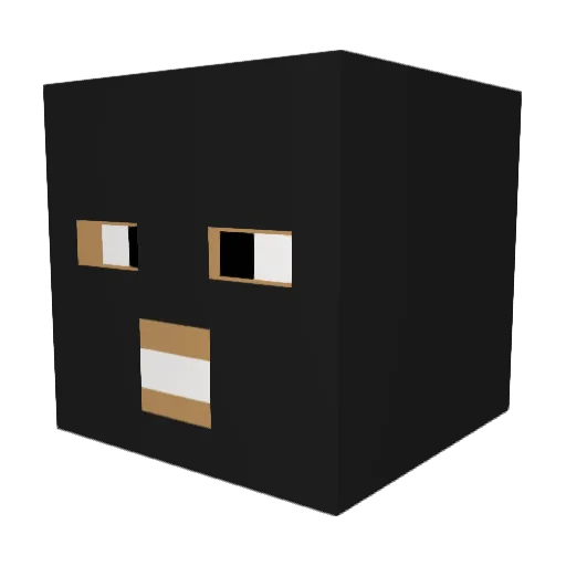 Mon3er_ Minecraft avatar head, 3D render