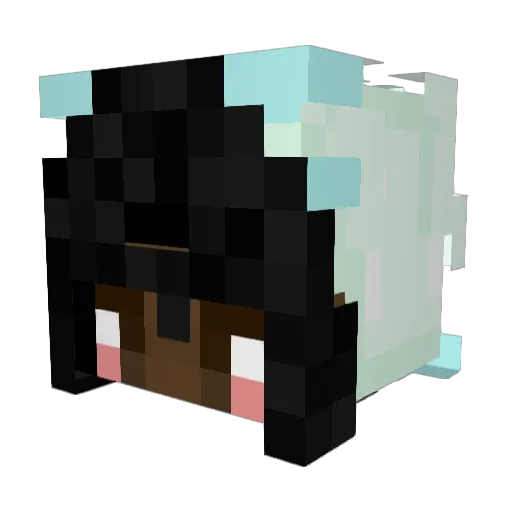 Mon3y0 Minecraft avatar head, 3D render