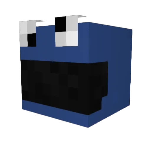 Mon5terofcookie Minecraft avatar head, 3D render