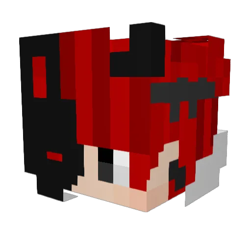MonClerGr Minecraft avatar head, 3D render
